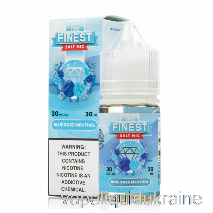 Vape Liquid Ukraine Blue Razz MENTHOL - The Finest Salt Nic - 30mL 30mg